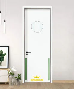 Cửa gỗ carbon 6035 - Màu trắng