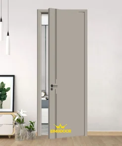 Cửa gỗ carbon LT-011 - Tro đá