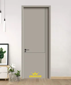 Cửa gỗ carbon LT-017 - Tro đá