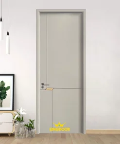 Cửa gỗ carbon XQ-0004 Tro đá