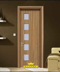 Cửa gỗ công nghiệp MDF phủ melamine KD.M1GL5