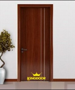 Cửa gỗ công nghiệp MDF phủ veneer KD.P1R2D