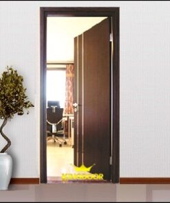 Cửa gỗ công nghiệp MDF phủ veneer KD.P1R2A