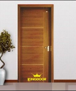 Cửa gỗ công nghiệp MDF phủ veneer KD.P1R4C