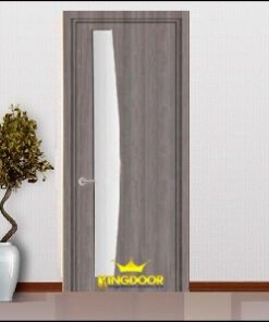 Cửa gỗ công nghiệp MDF phủ veneer KD.P1GLA