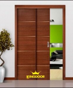 Cửa gỗ công nghiệp MDF phủ veneer lùa