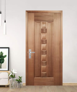 Cửa gỗ công nghiệp HDF Veneer KD.5S-Sapele
