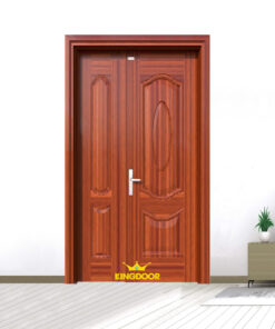 Cửa thép vân gỗ 2 cánh lệch KG-21.07.07A