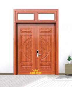 Cửa thép vân gỗ 2 cánh đều KG-22.01T.01T-2TK