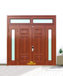Cửa thép vân gỗ 4 cánh lệch KG-41.03.K-2TK