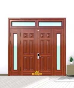 Cửa thép vân gỗ 4 cánh lệch KG-41.04.K-2TK