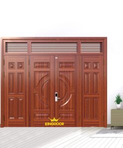 Cửa thép vân gỗ 4 cánh đều KG-42.01.04-3NC