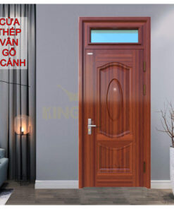 Cửa thép vân gỗ 1 cánh KG-1.07-1TK
