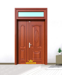 Cửa thép vân gỗ 2 cánh lệch KG-21.07.07A-1TK
