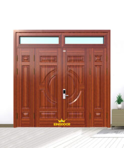 Cửa thép vân gỗ 4 cánh lệch KG-41.01.03A-2TK