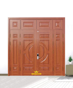 Cửa thép vân gỗ 4 cánh lệch KG-41.01.03A-4PV