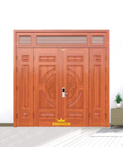 Cửa thép vân gỗ 4 cánh lệch KG-41.01H.03A-3NC