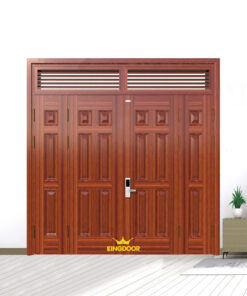 Cửa thép vân gỗ 4 cánh lệch KG-41.04.04A-2NC