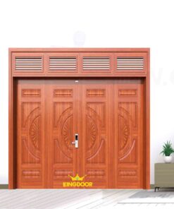 Cửa thép vân gỗ 4 cánh đều KG-42.01H.01H-4NC